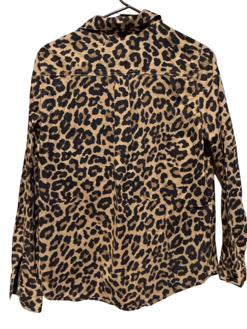 St. John's Bay Leopard Print Button-Down Shirt - Brown/Black - Picture 2 of 2